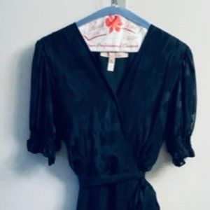 Hutch Anthropologie Navy Blue Wrap Dress